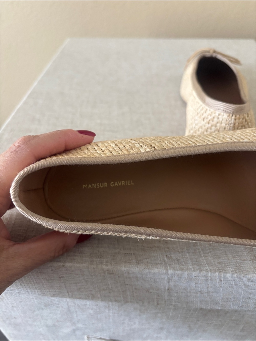 Brand new Mansur Gavriel Dream Ballerina in Raffia - Picture 5 of 6